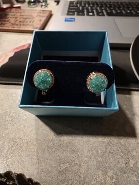 Fashion Earring Teal Sparkle